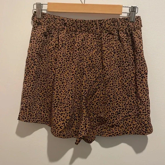 Miami Silky Leopard Shorts - Picture 2 of 2